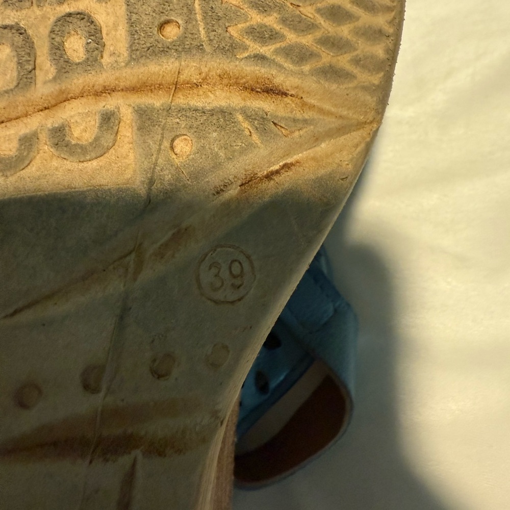 A.S.98 wedge leather sandal - Picture 7 of 9